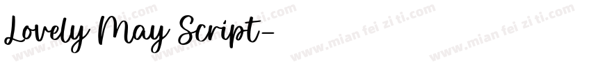 Lovely May Script字体转换